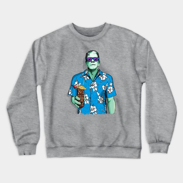 Tiki Frankenstein 2 Crewneck Sweatshirt by FanboyMuseum